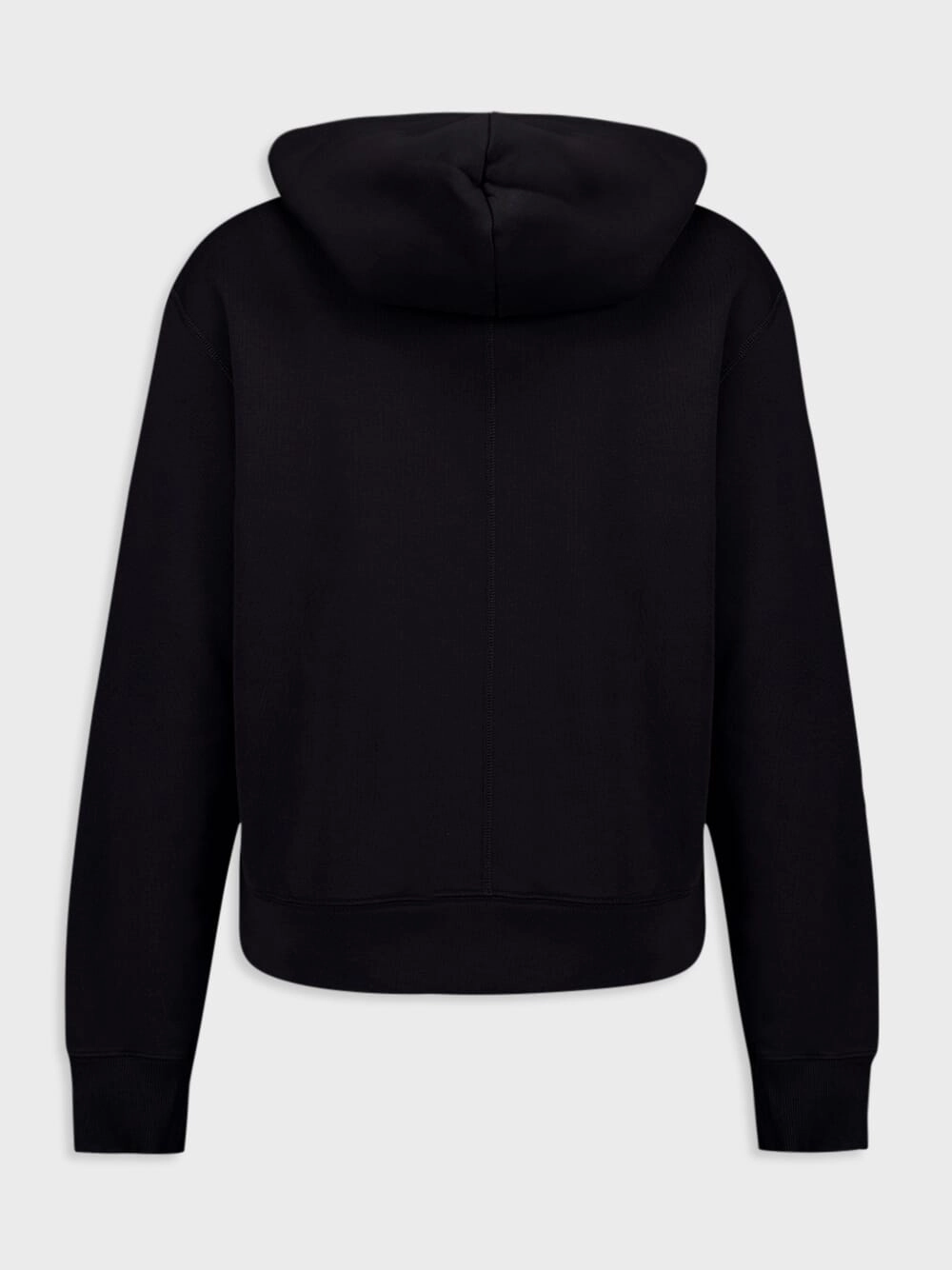 Numbers Motif Cotton Blend Hoodie