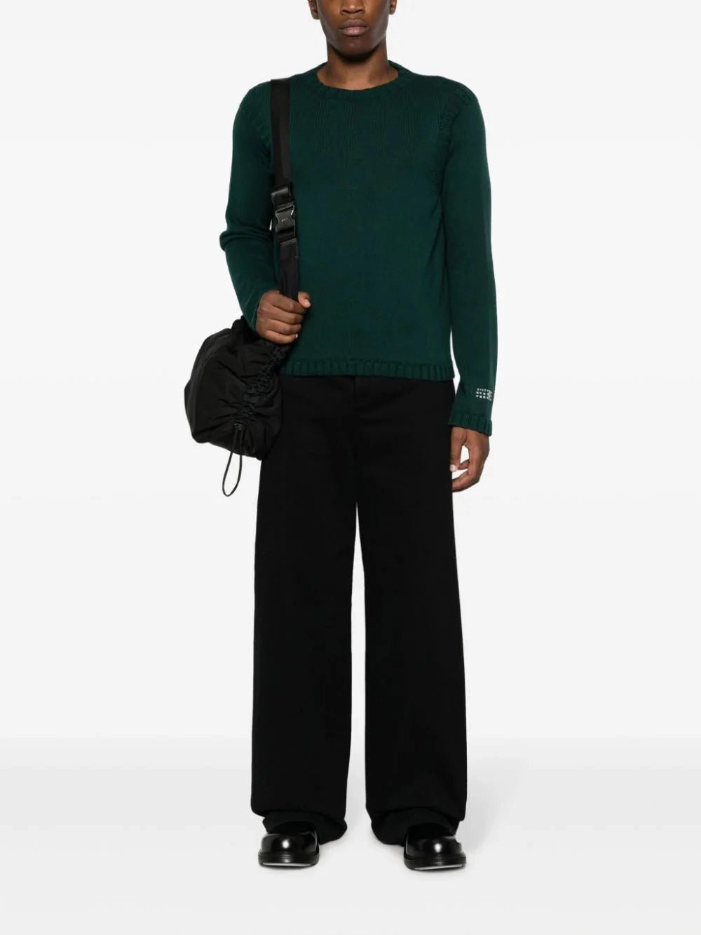 Numbers Motif Cotton-Blend Jumper