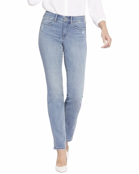 NYDJ Petite Marilyn Angel Straight Leg Jean womens gaucho pants sale