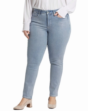 NYDJ Plus Sheri Sparkling Lights Slim Jean womens culottes clearance