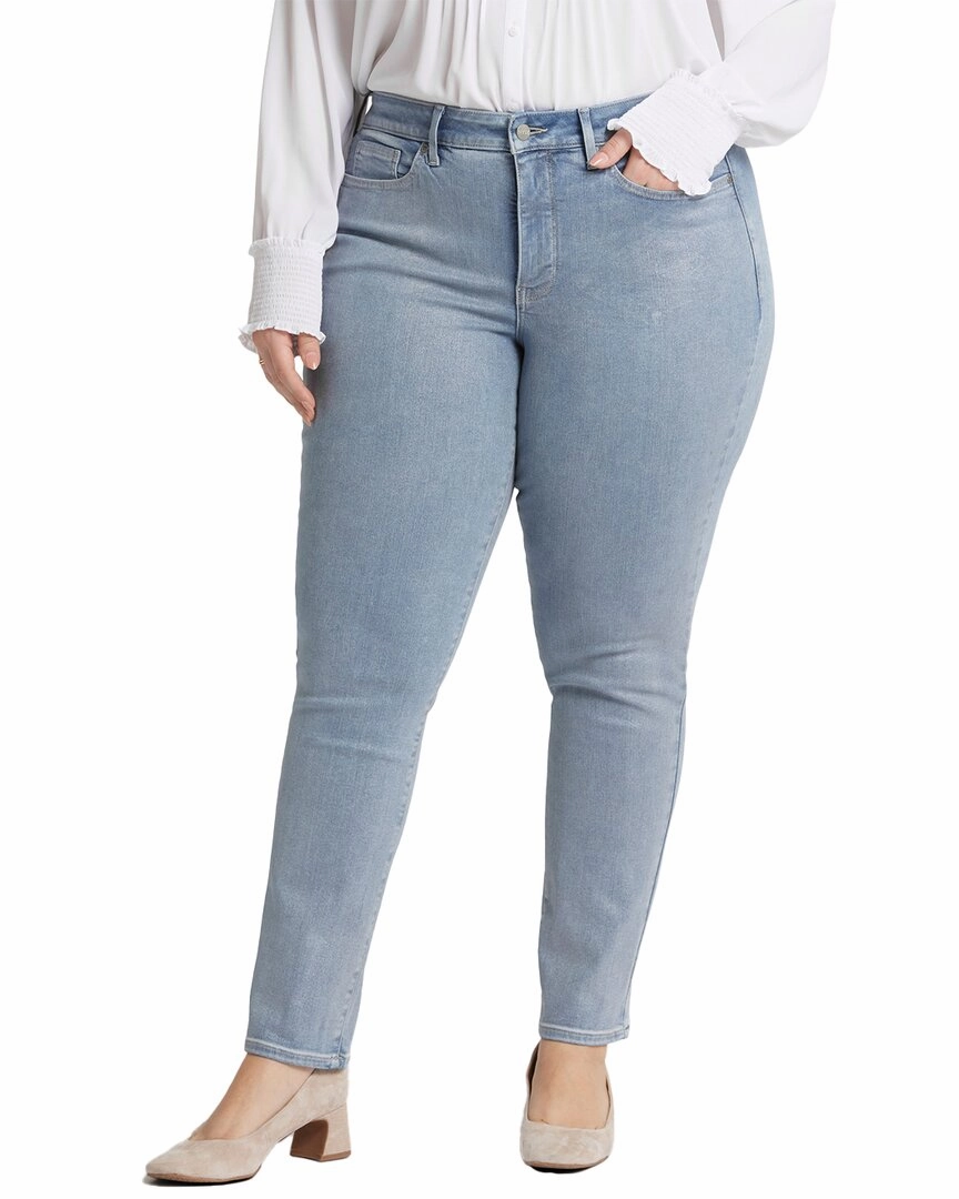 NYDJ Plus Sheri Sparkling Lights Slim Jean womens culottes clearance