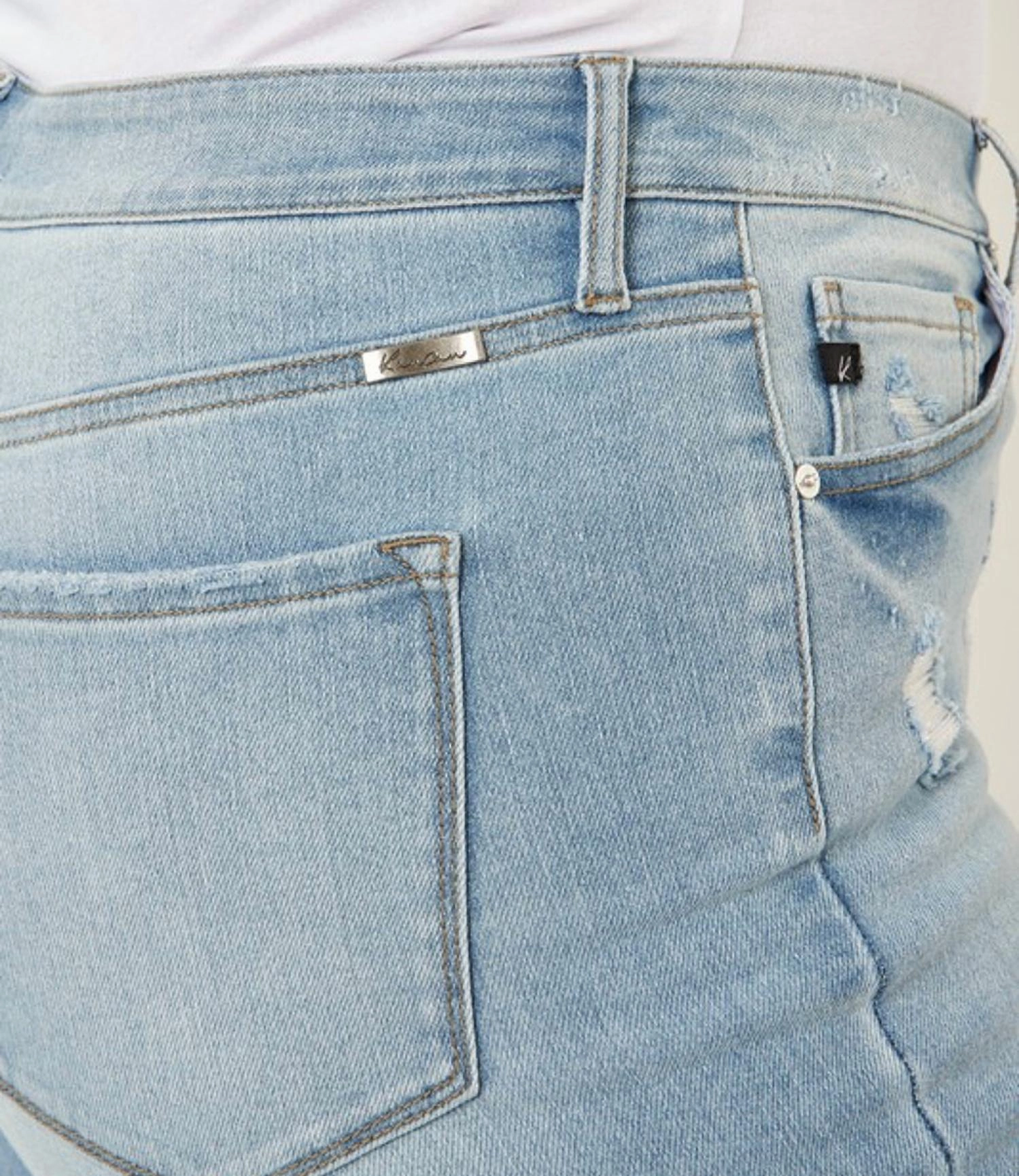 Odie High Rise Flare Jeans In Light Wash
