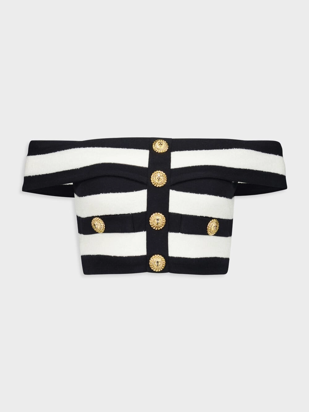 Off-Shoulder Striped Top Knitwear Womens - women's knitwear cheap