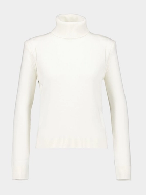 Off-White Cashmere Turtleneck Top Knitwear Womens - women's knitwear cheap