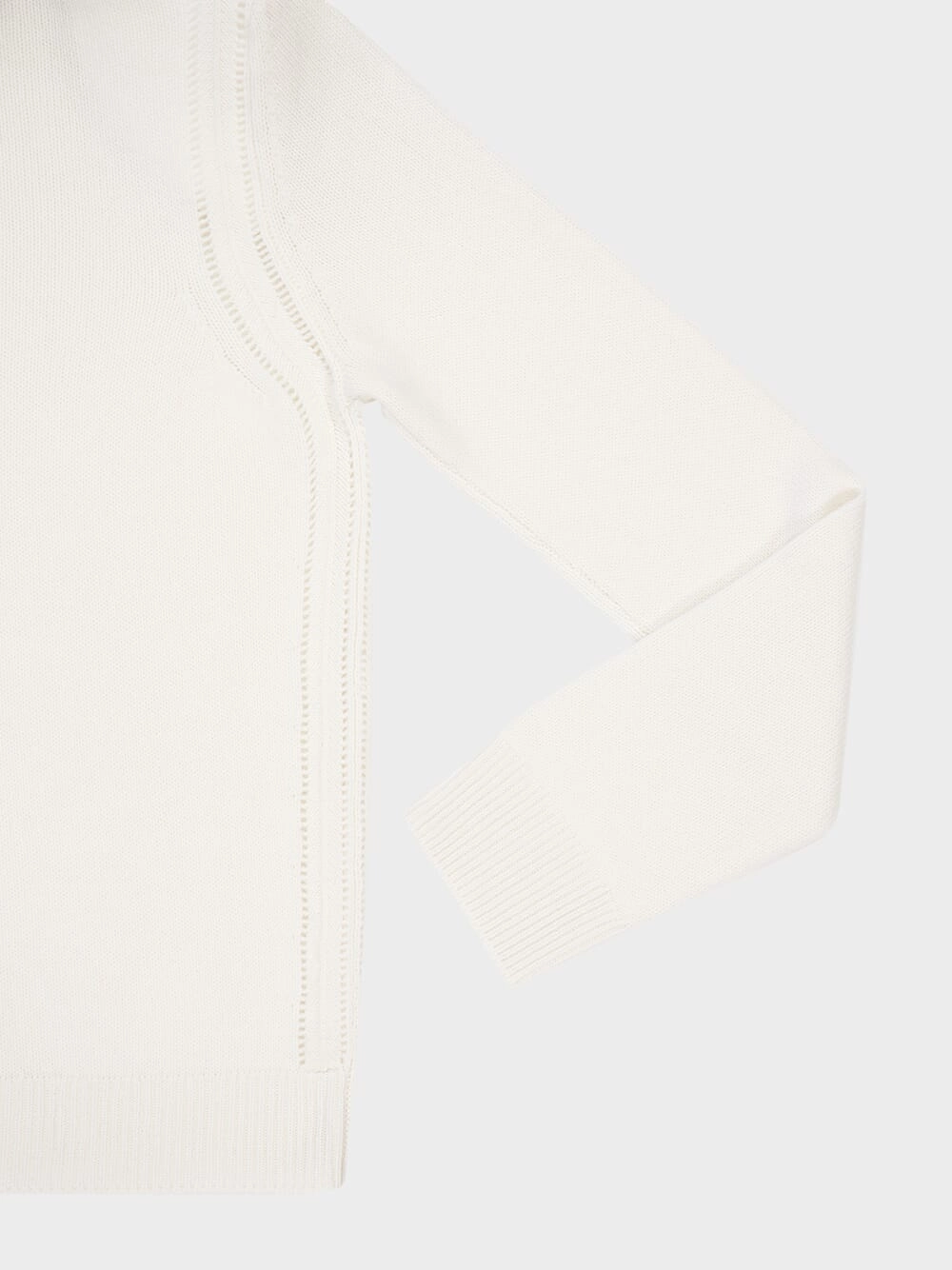 Off-White Cashmere Turtleneck Top