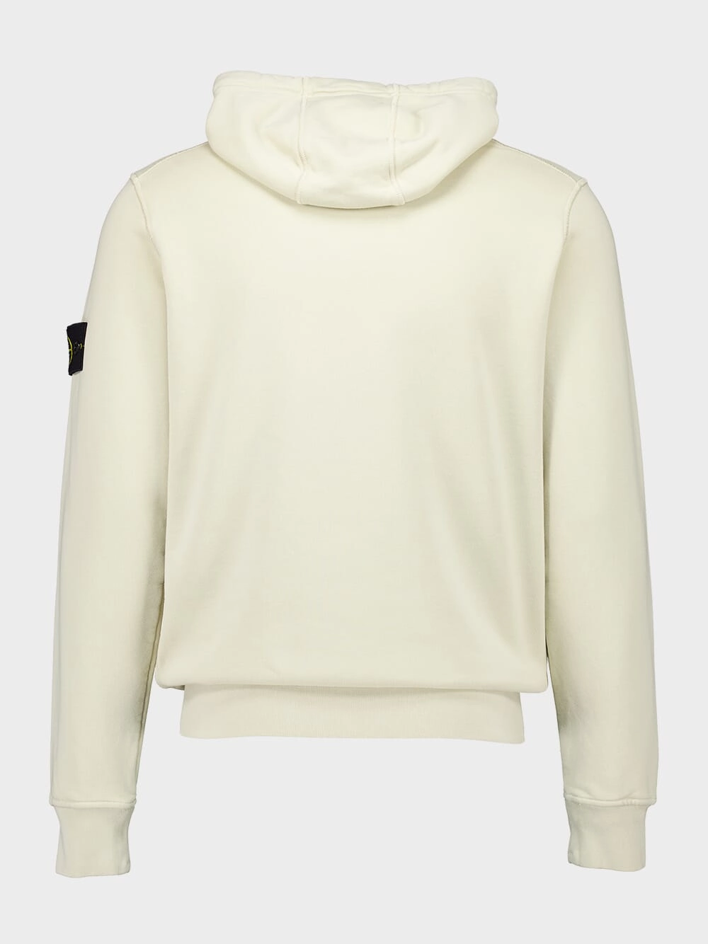 Off White Hooded Sweatshirt with Pouch Pocket
