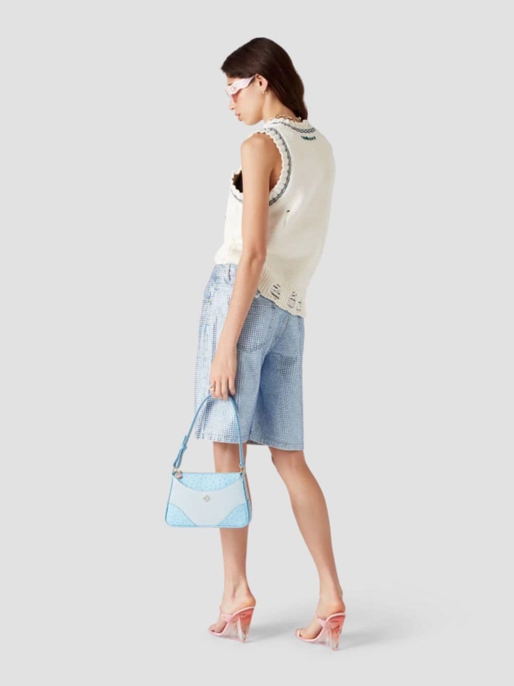Off-White Intarsia Baseball Top