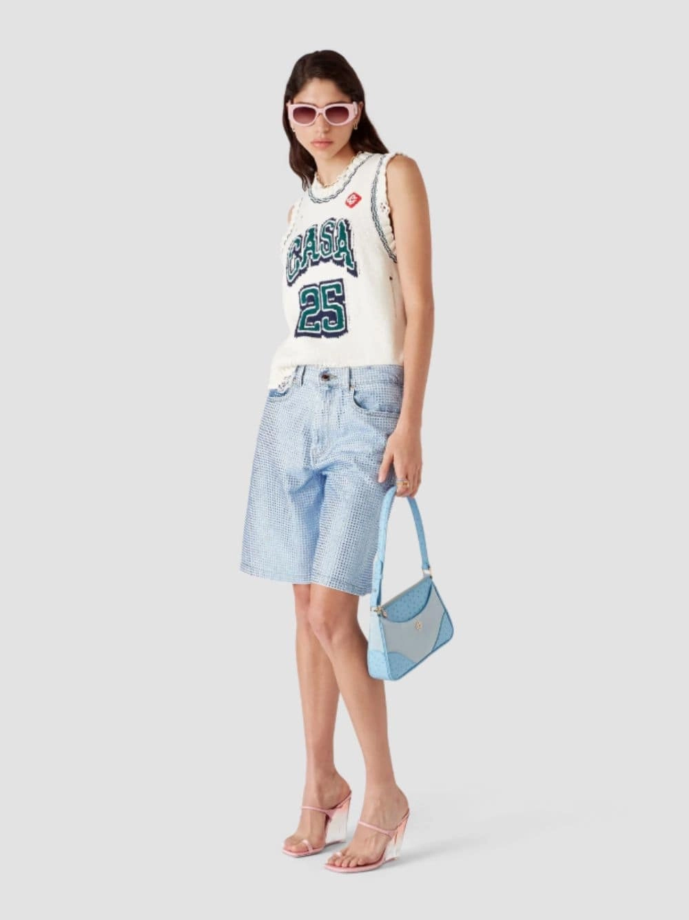 Off-White Intarsia Baseball Top