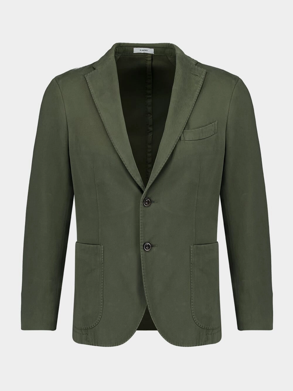 Olive Green Classic Fit Cotton Jacket Suits Mens - men's suits outlet