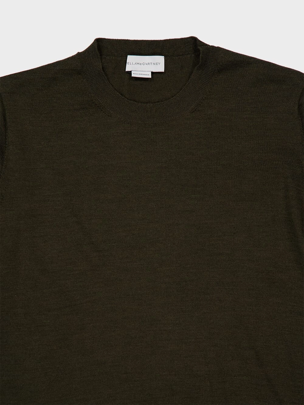 Olive Green Wool Jumper with Knot Detail