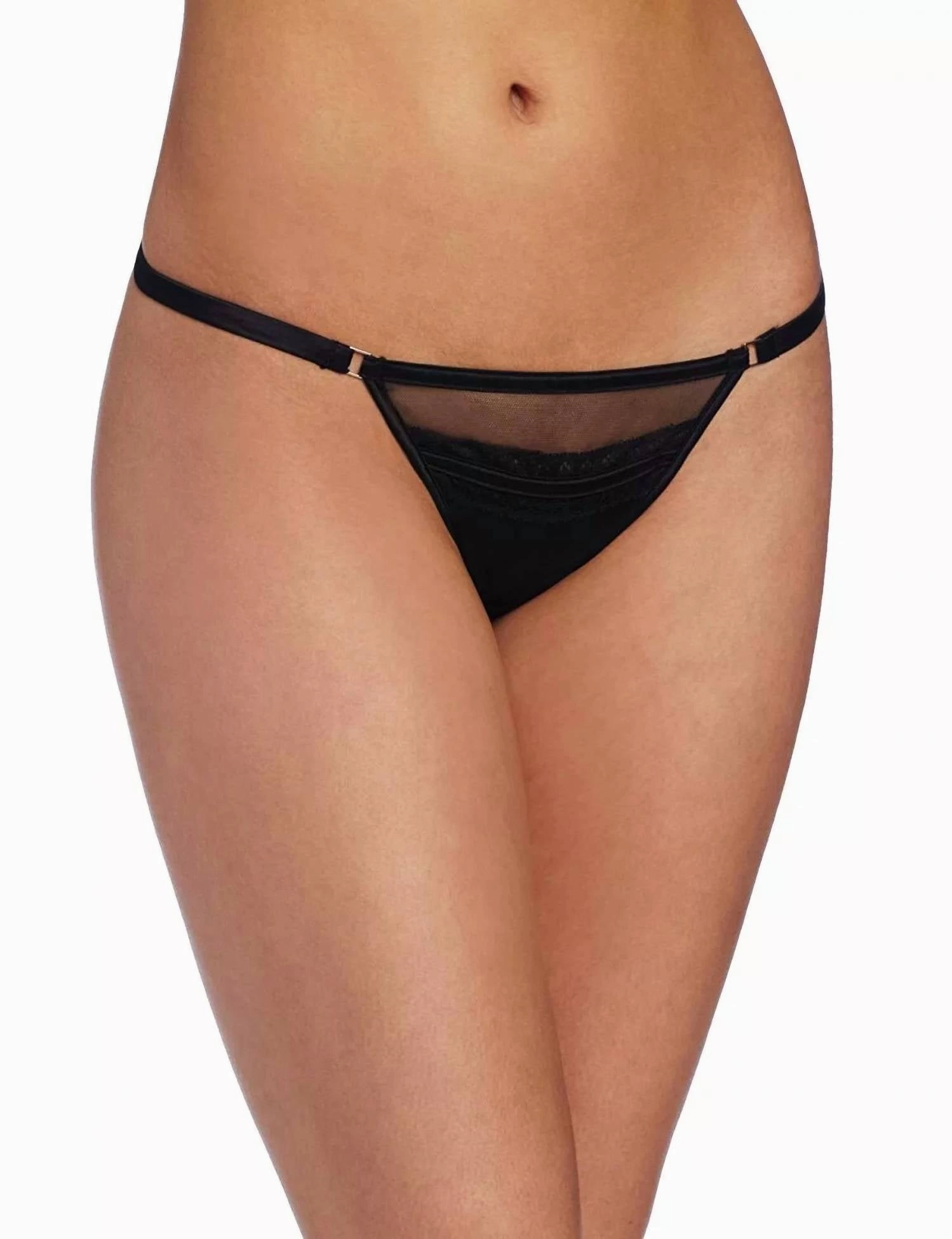 Olivia Low Rise Thong In Black