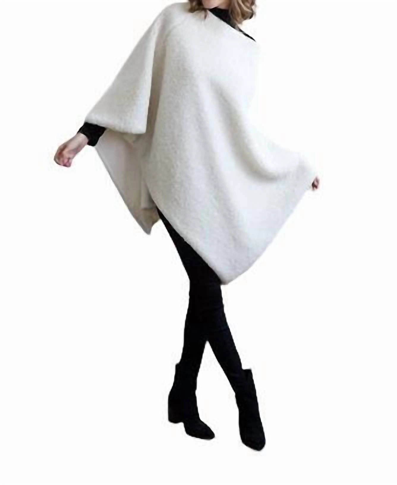 Olsen Poncho In Ivory