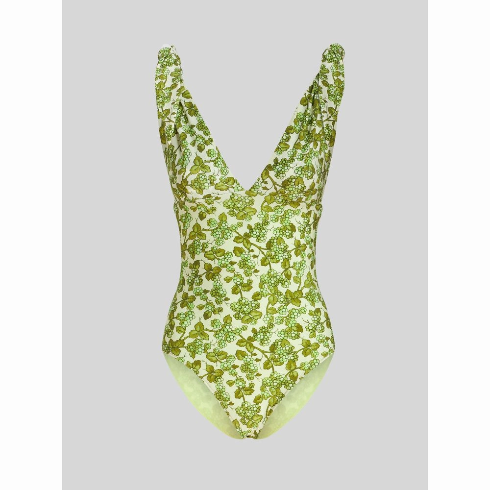 ONE-PIECE SWIMSUIT WITH BERRY PRINT Swim Womens - underwire swimsuits