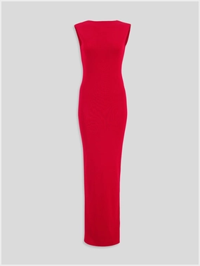 Open-Back Ribbed-Knit Dress Knitwear Womens - women's knitwear cheap
