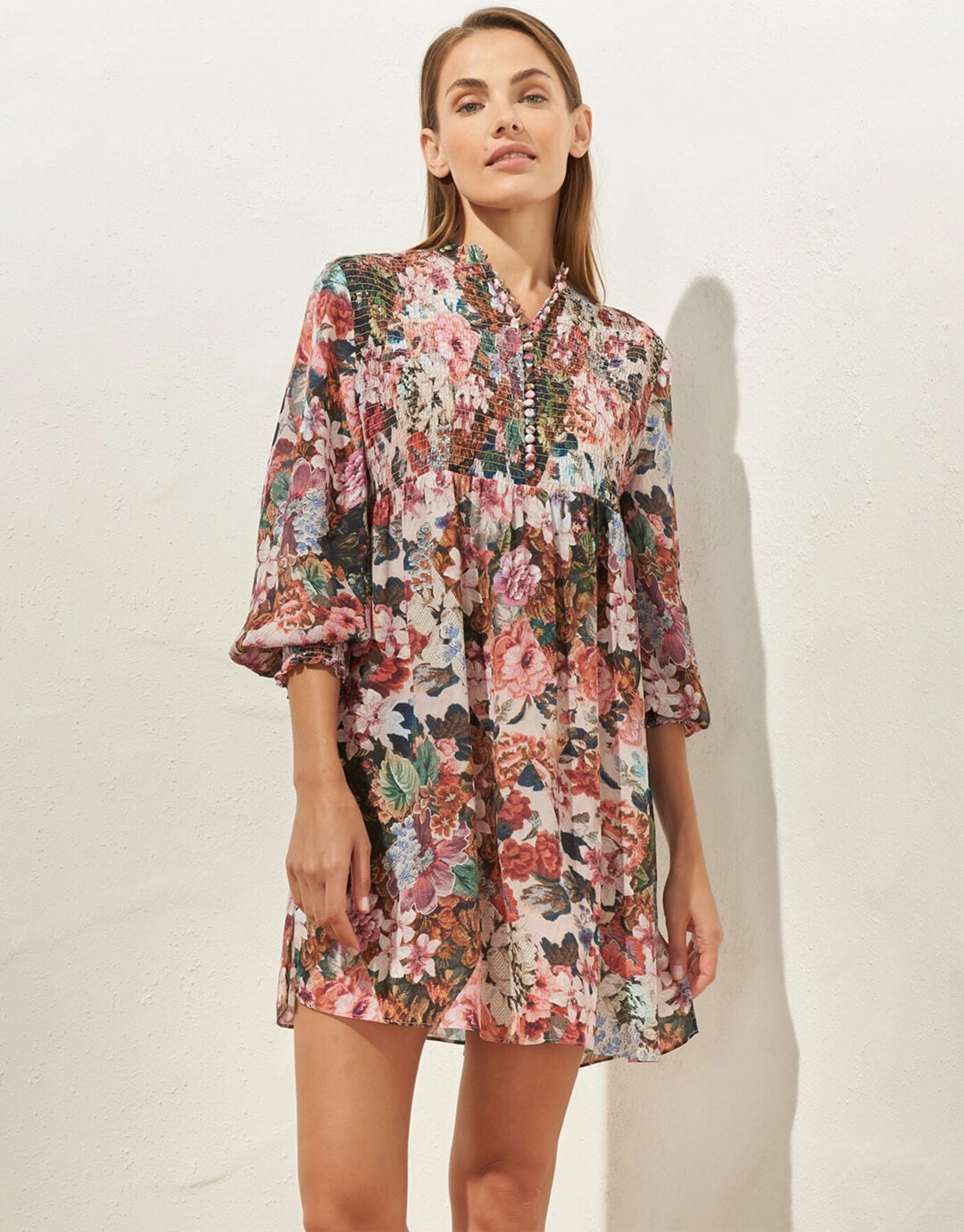 Opulence Tunic - Black Bloom Swim Womens - swimwear sale