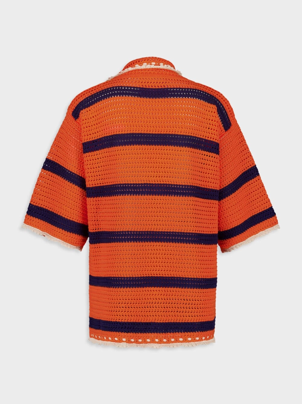 Orange and Navy SaltnVinegar Crochet Jacket