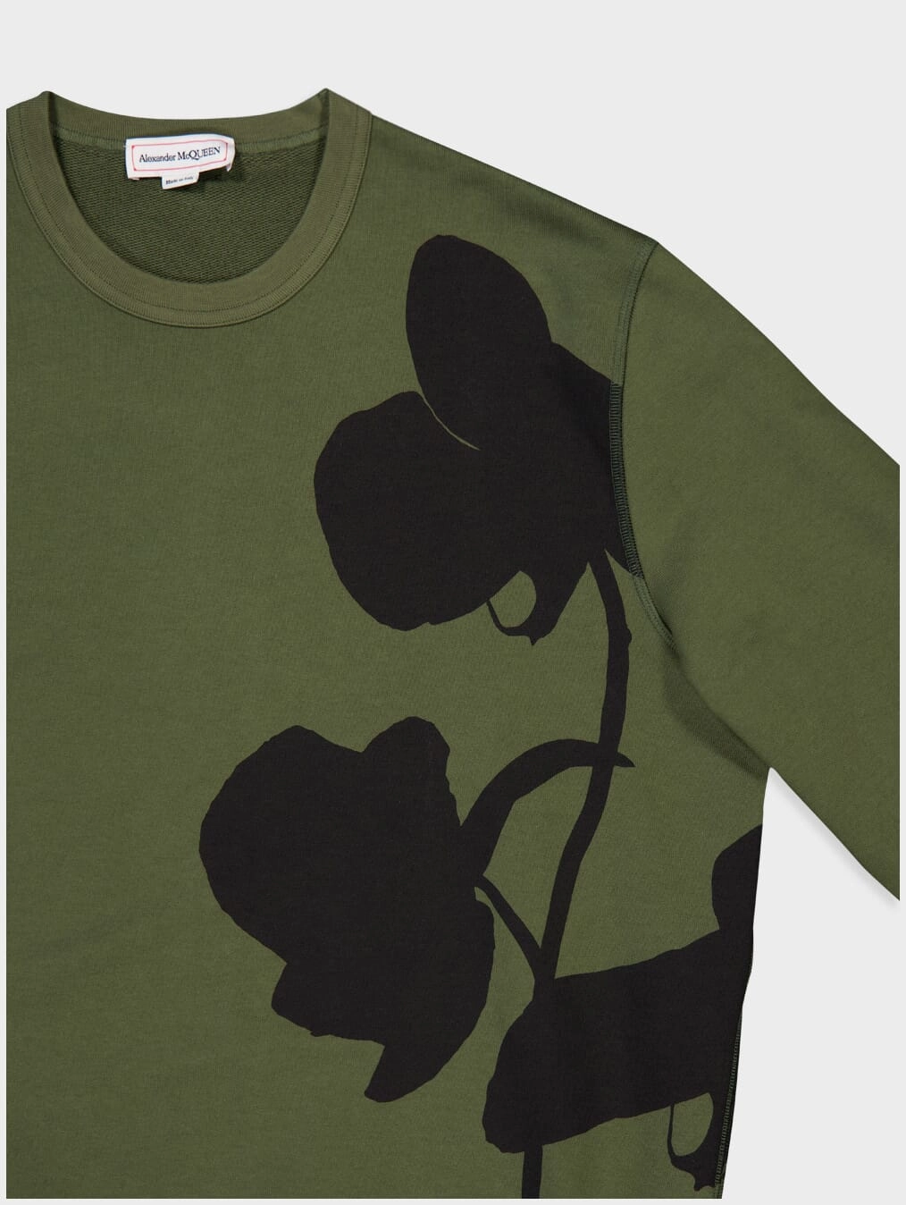 Orchid Print Crew Sweatshirt
