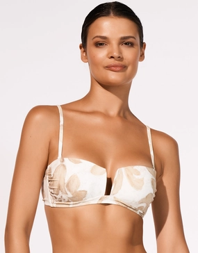 Ornation Bandeau Bikini Top - Canvas Sand Swim Womens - beachwear discount