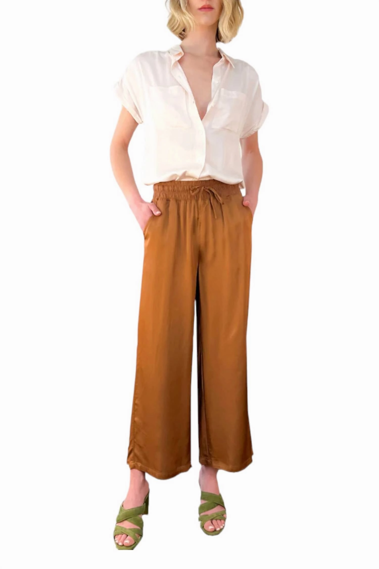Orti Pant In Summer Brown