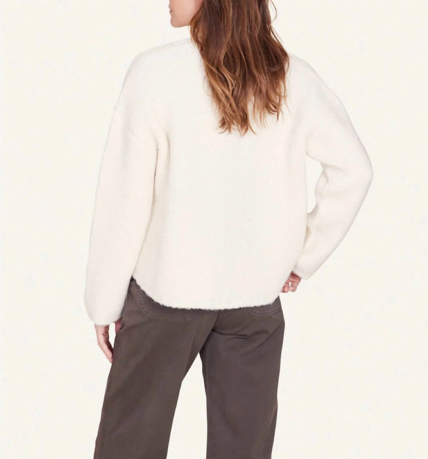 Owen Sweater Jacket In Snow