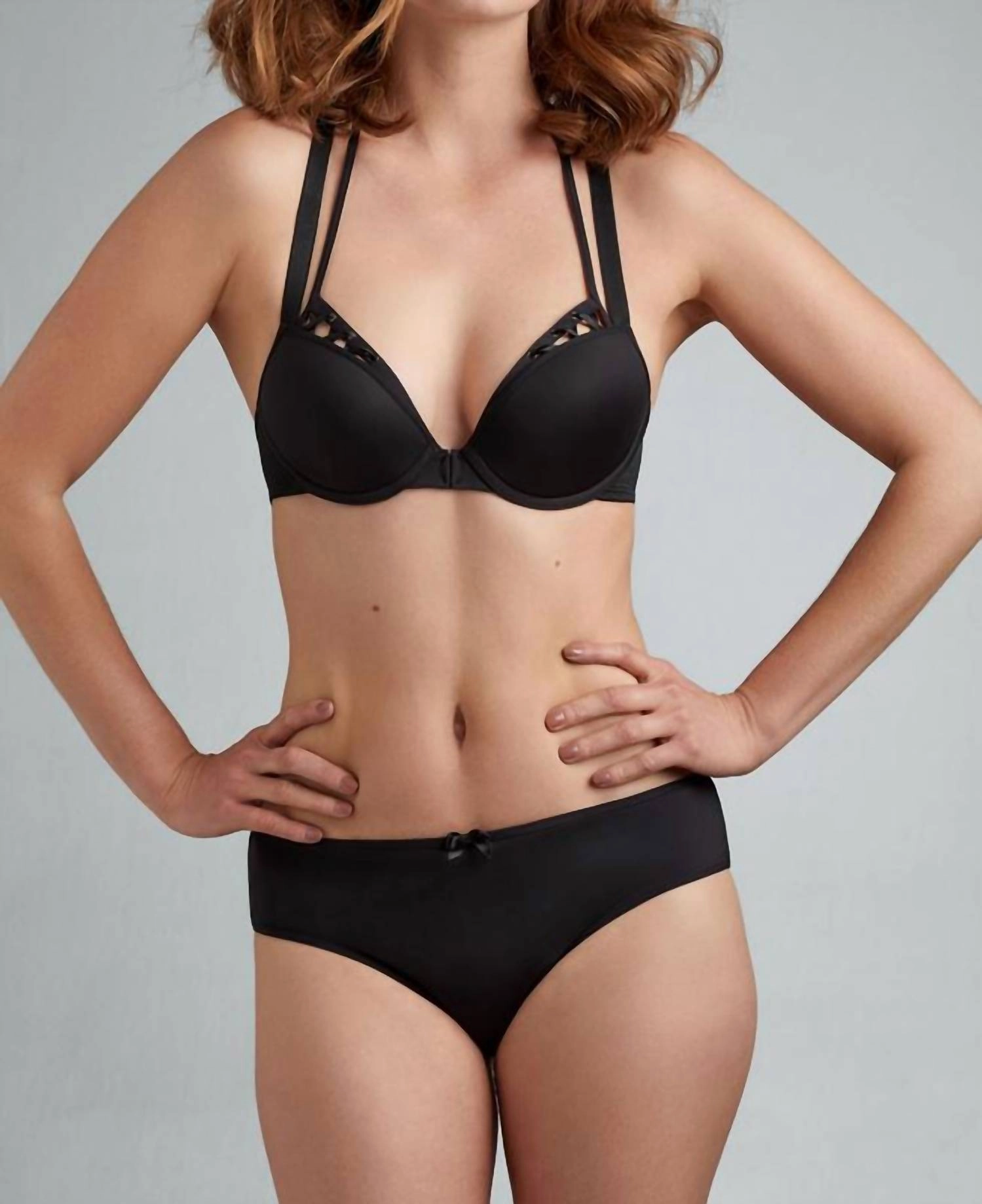 Padded Plunge Bra In Black