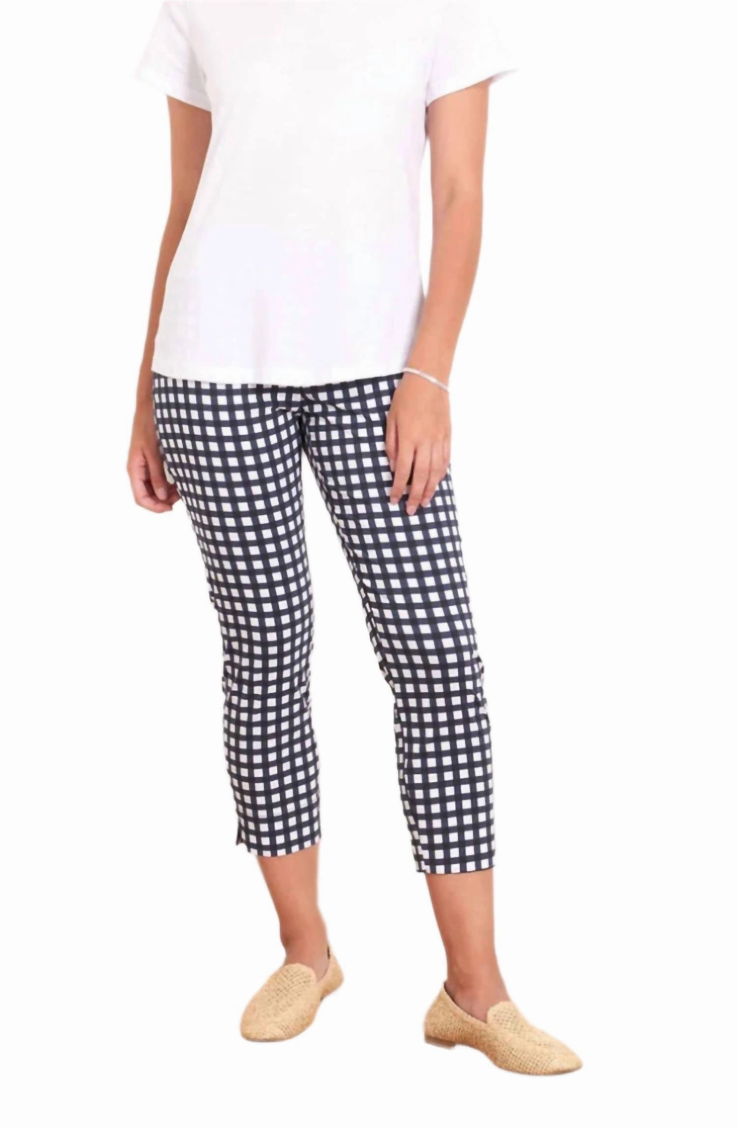 Pants 7373P In Blue/white womens culottes clearance