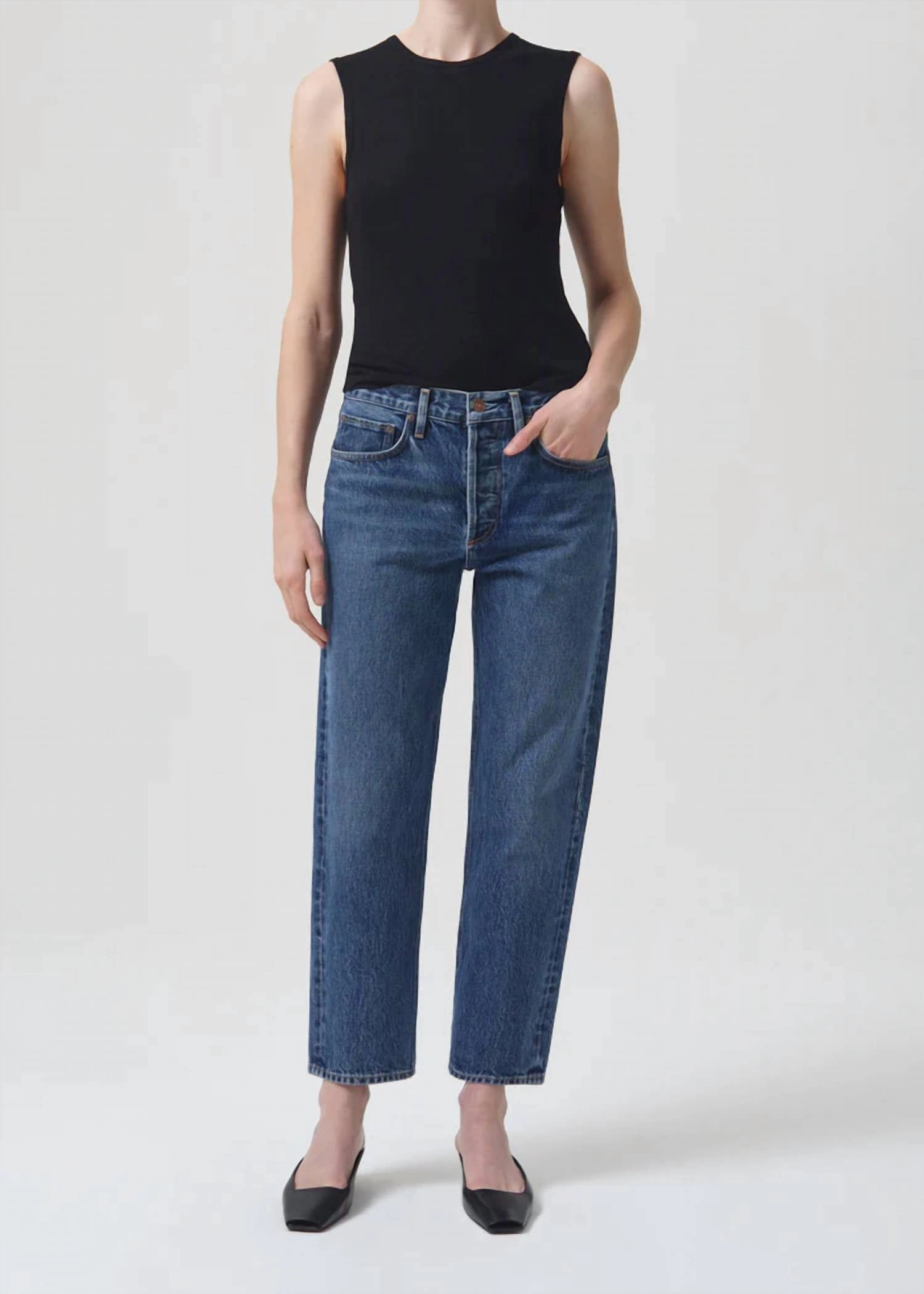 Parker Easy Straight Jean In Placebo womens yoga pants sale