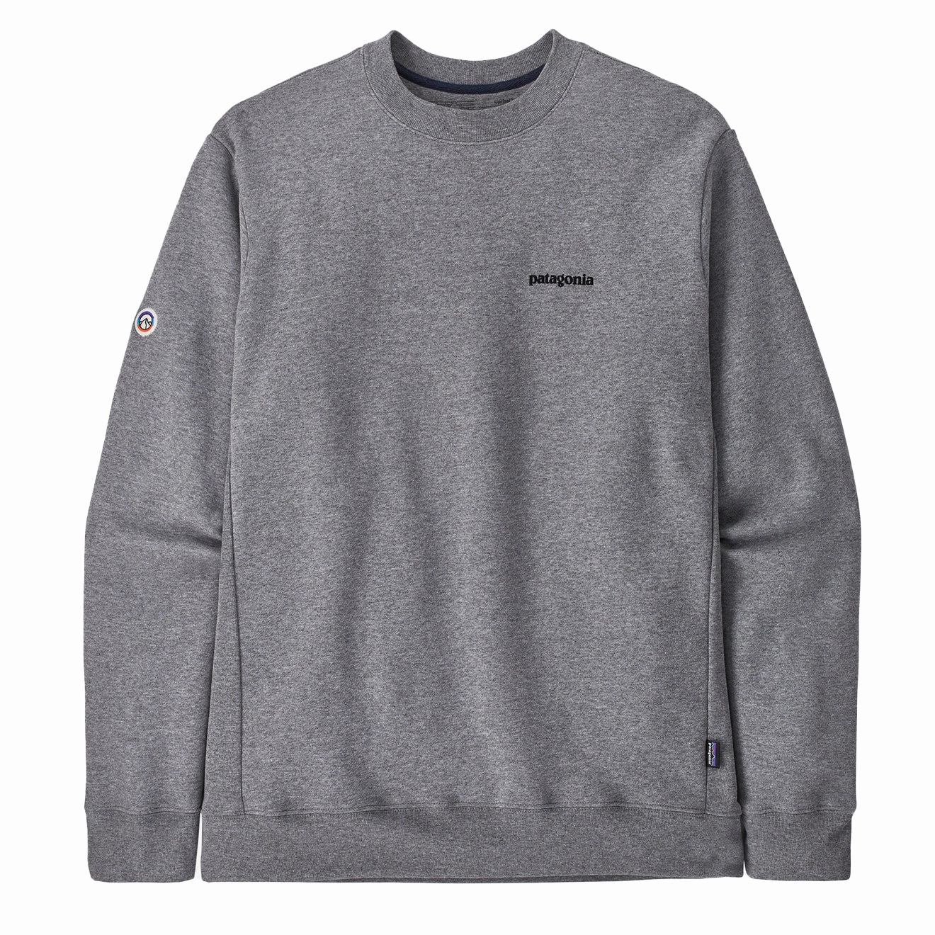 Patagonia Fitz Roy Icon Uprisal Crew Sweatshirt Gravel Heather mens long sleeves cheap