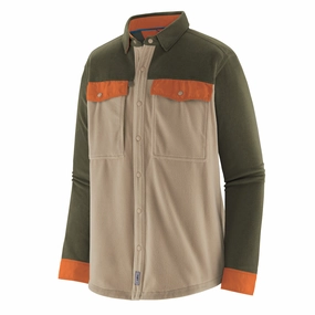 Patagonia L/S Early Rise Snap Shirt Seabird Grey mens tank tops best deals