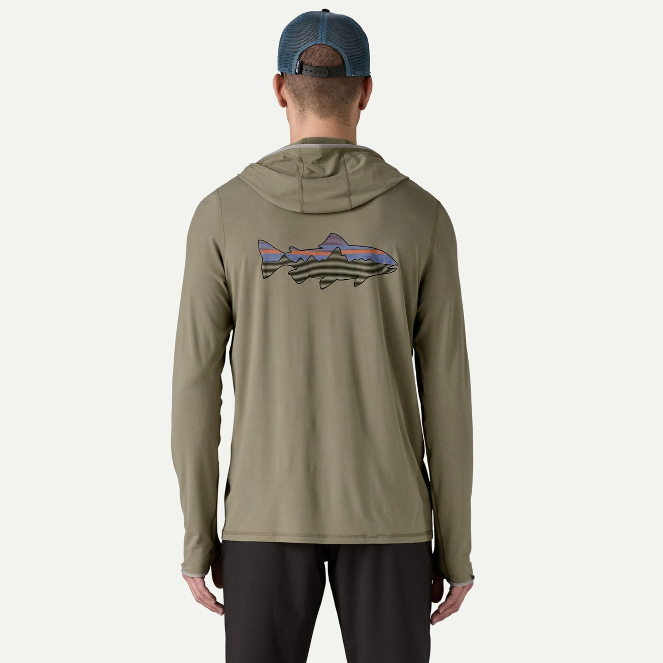 Patagonia Tropic Comfort Natural Graphic Hoody Fitz Roy Trout / River Rock Green