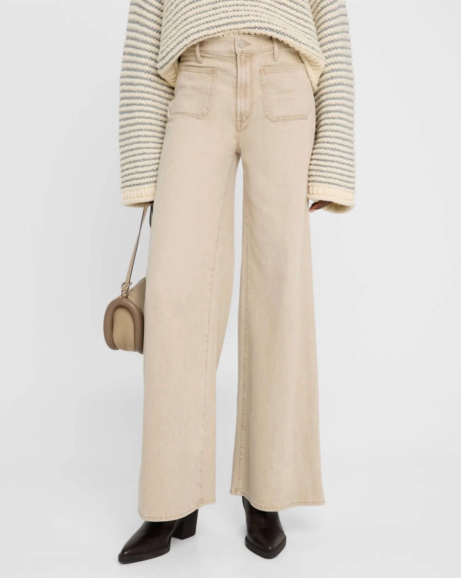 Patch Pocket Undercover Sneak Pant In Caramel womens high-waisted pants online