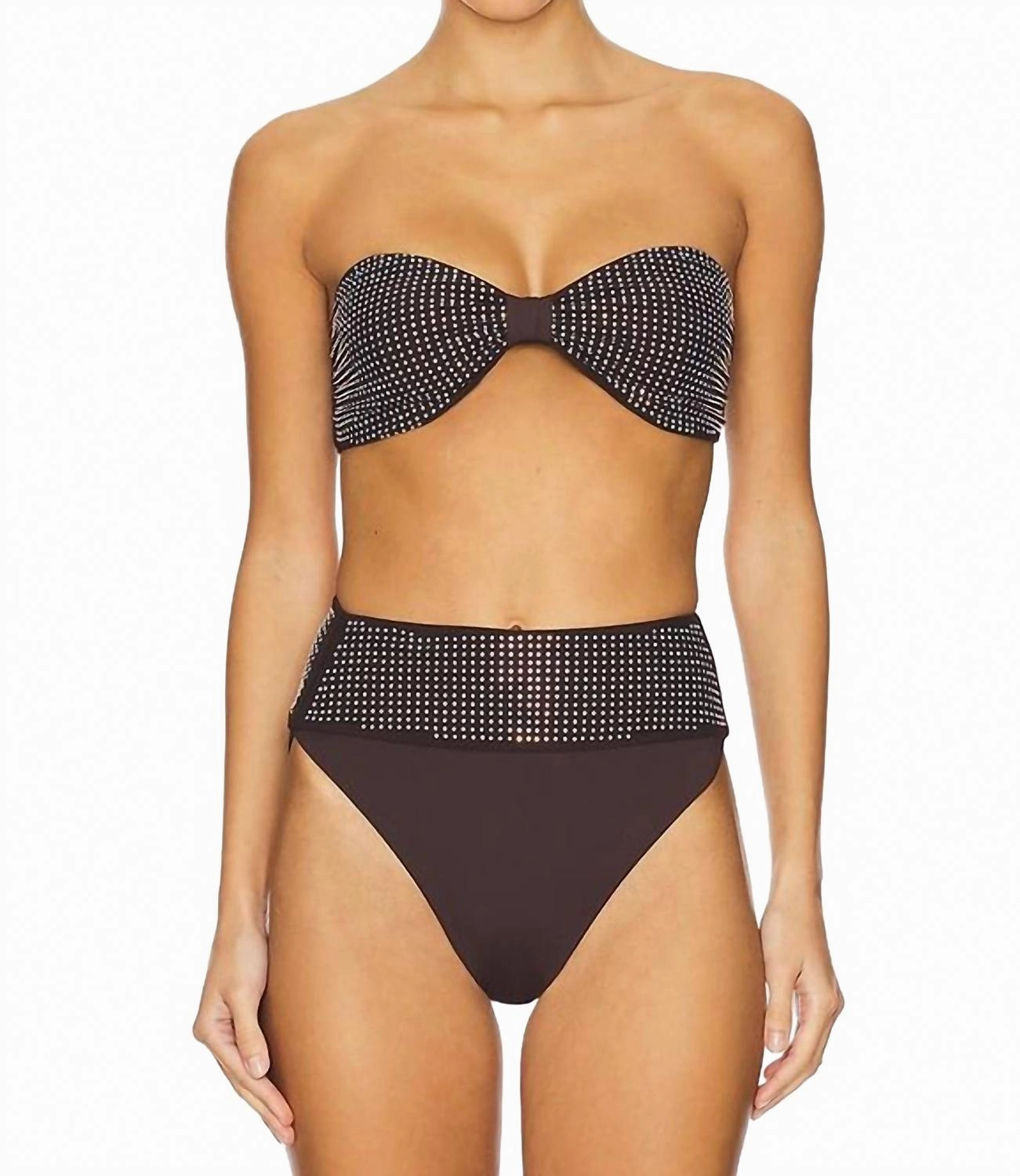 Paula Rhinestone Bra In Java Jewel