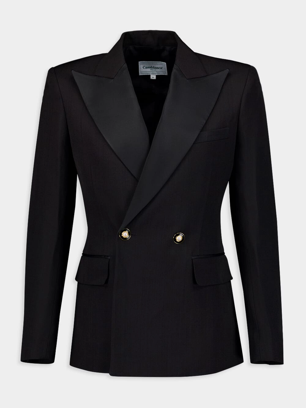 Peak-Lapels Double-Breasted Black Blazer Suits Mens - men's suits outlet