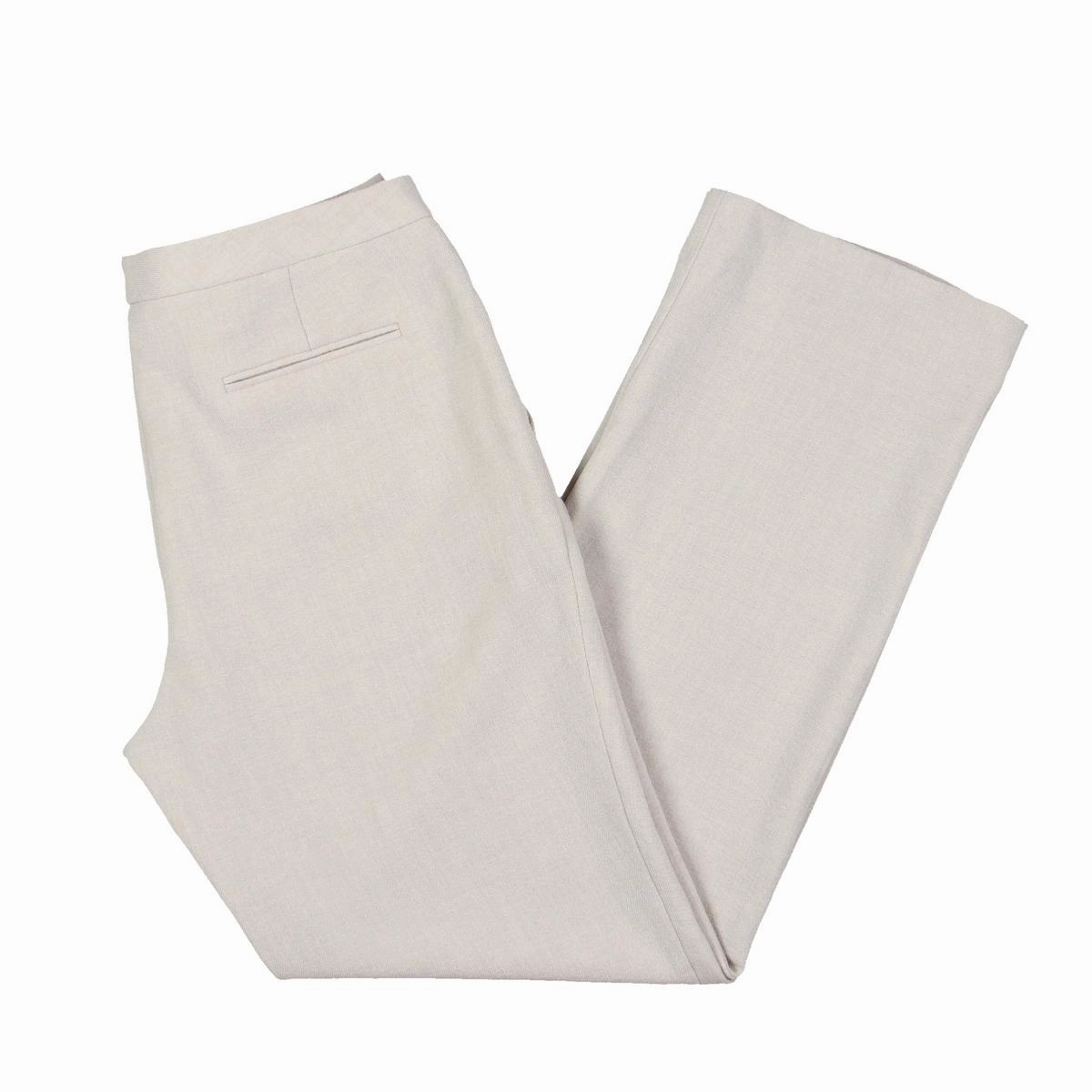 Petites Womens Mid Rise Office Trouser Pants