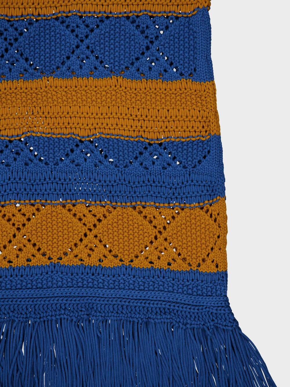Petrol Blue Tassel Dress