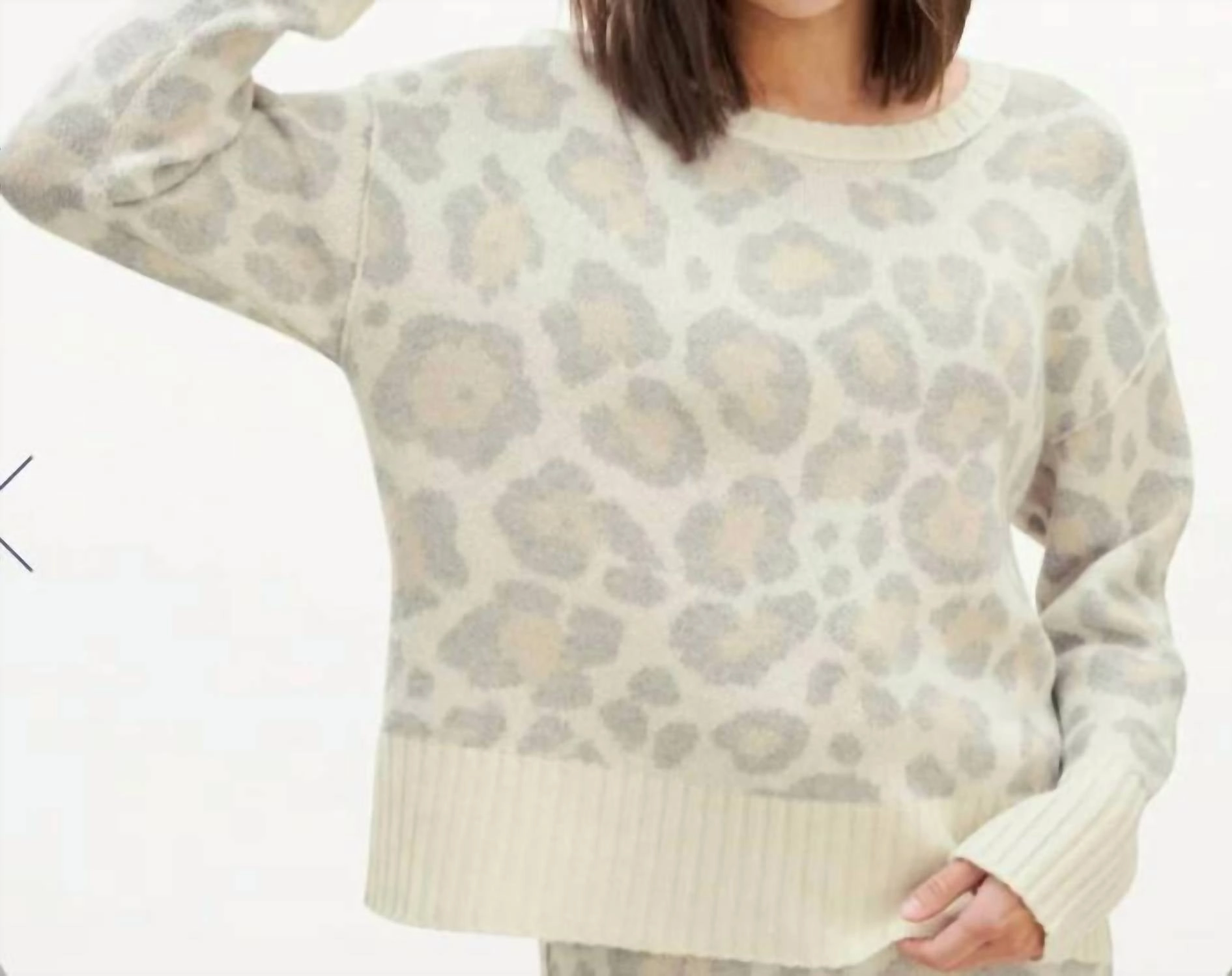Phoenix Sweater In Toast Leopard Tops Womens - tie-front tops cheap