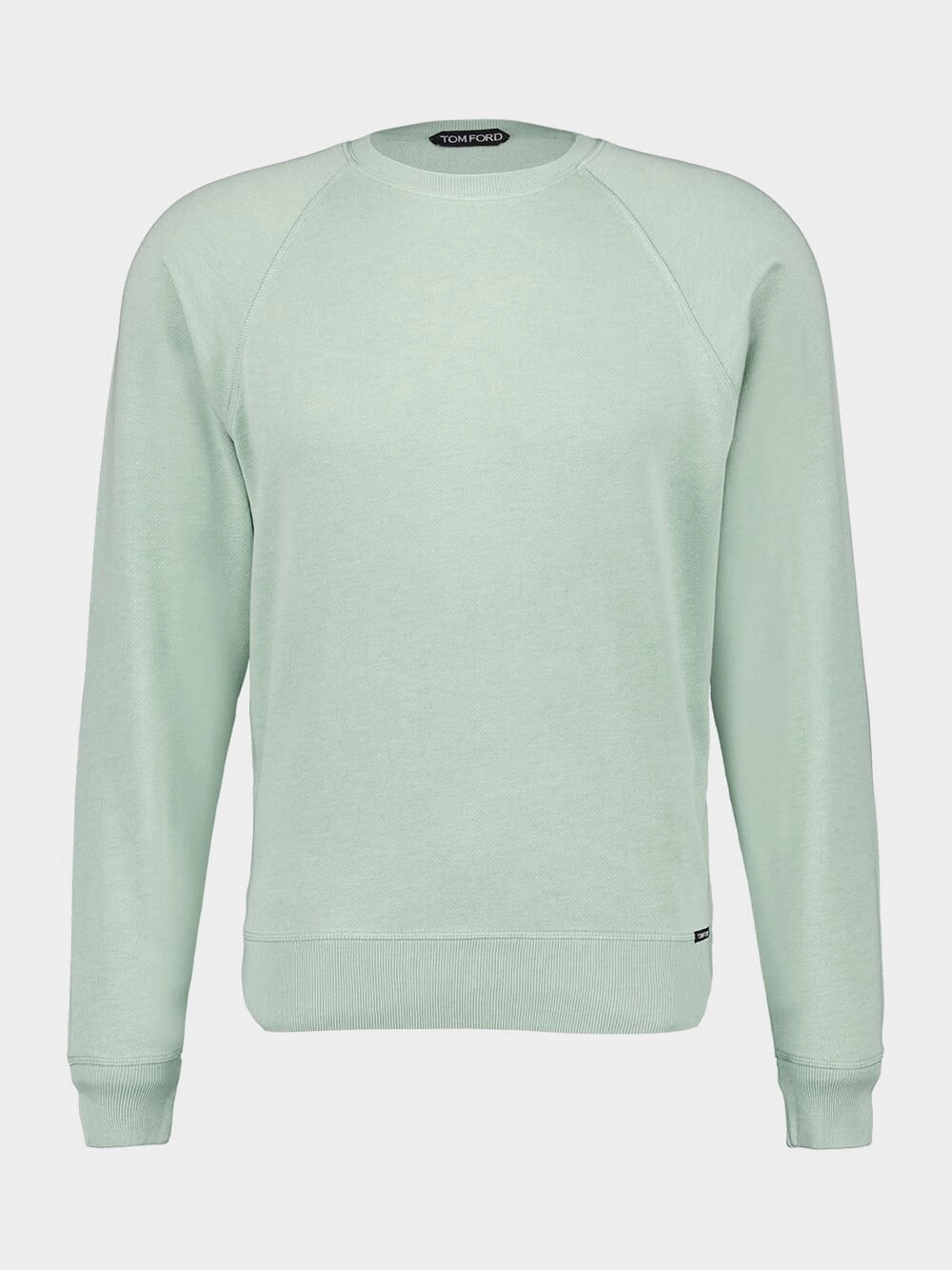 Pistachio Crewneck Cotton Sweatshirt Tops Mens - thermal tops