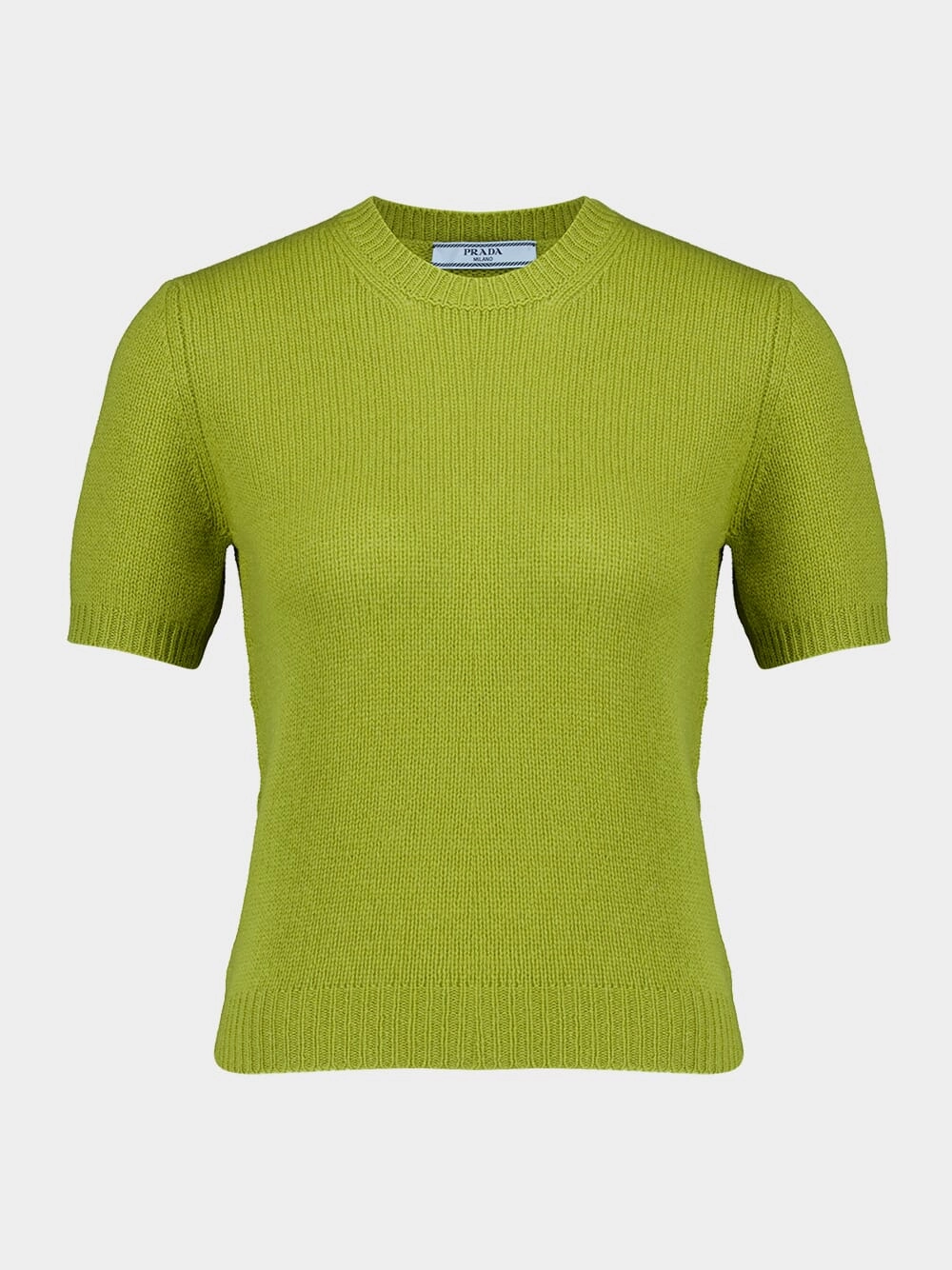 Pistachio Green Cashmere Short-Sleeve Sweater Knitwear Womens - women's knitwear cheap