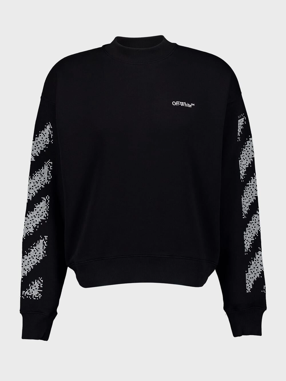 Pixel Diag Sweatshirt Knitwear Mens - men's sweaters sale