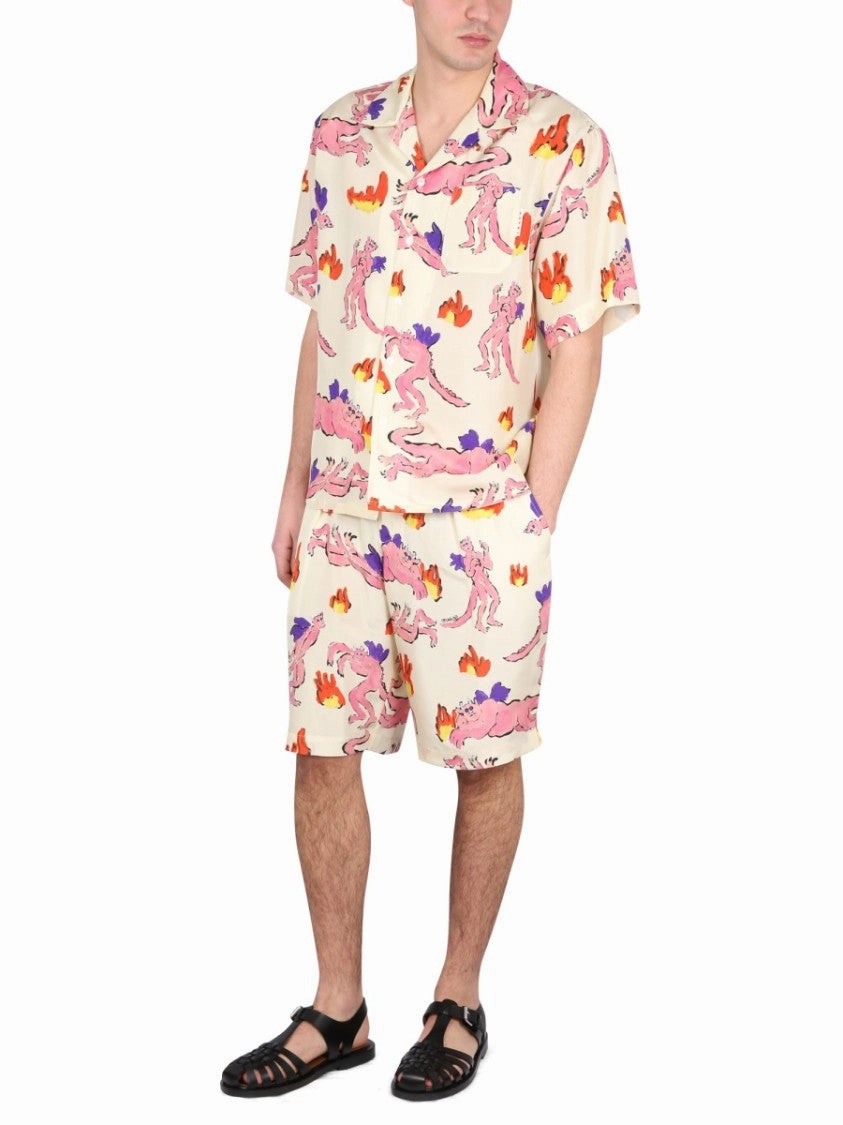 Playful Print Bermuda Shorts
