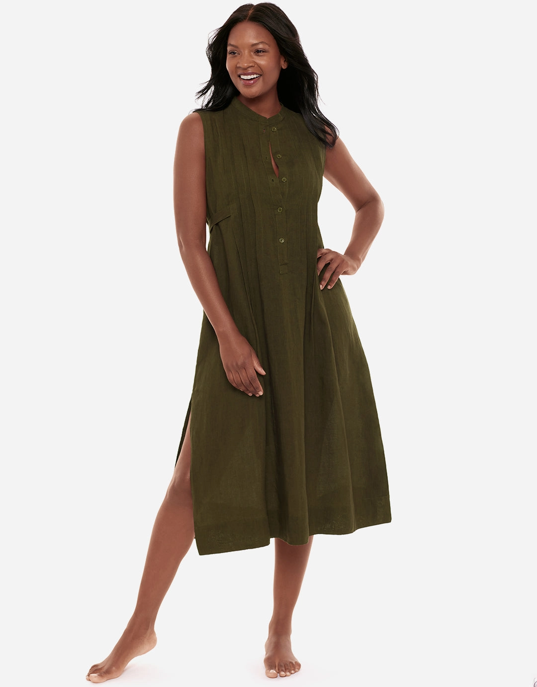 Pleated Beach Dress - Nori Swim Womens - bikinis clearance