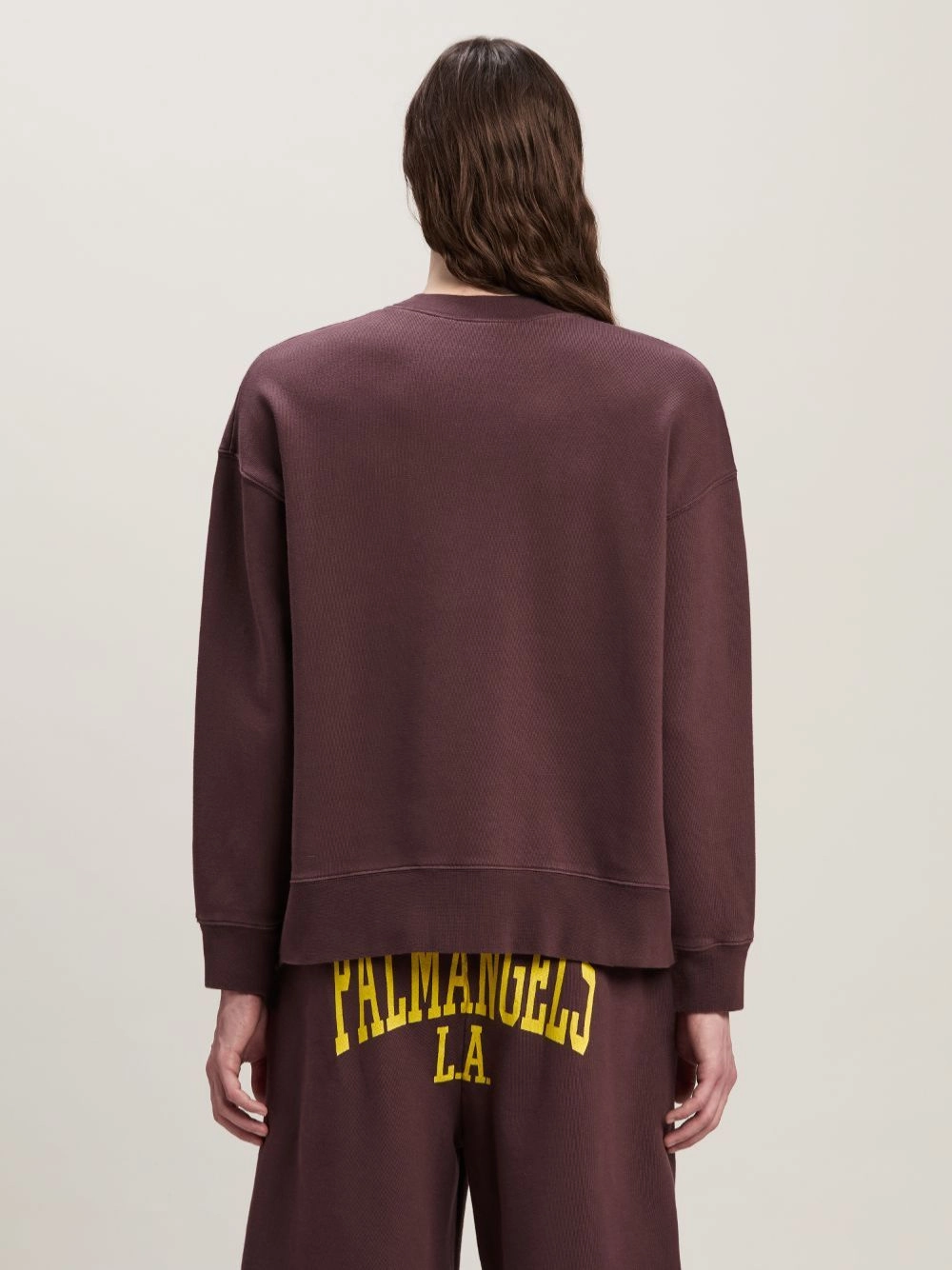 Plum and Yellow College Sweatshirt