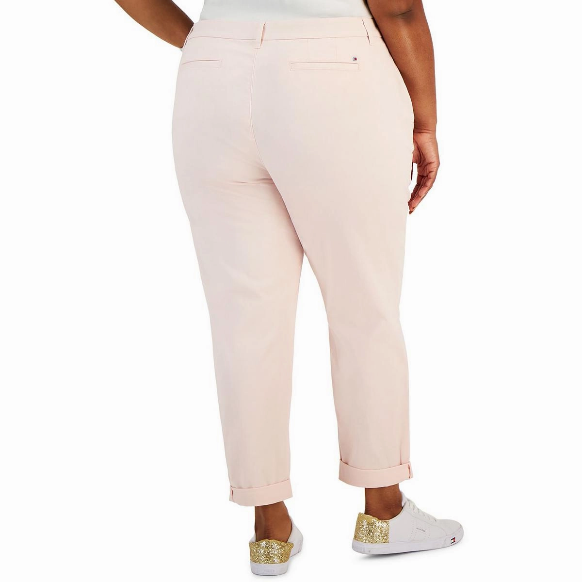 Plus Hampton Womens High Rise Straight Leg Chino Pants
