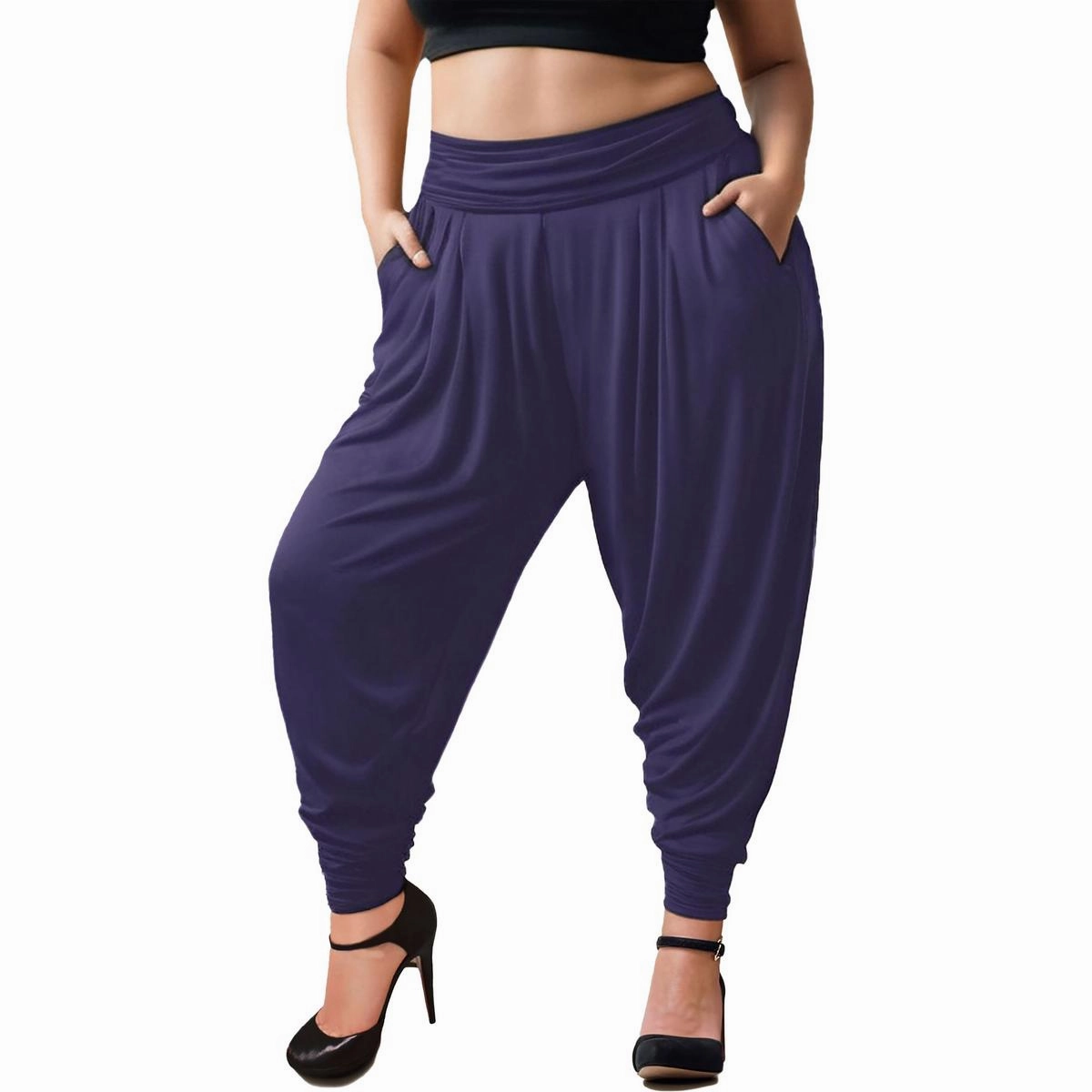 Plus Womens Knit Pull On Jogger Pants