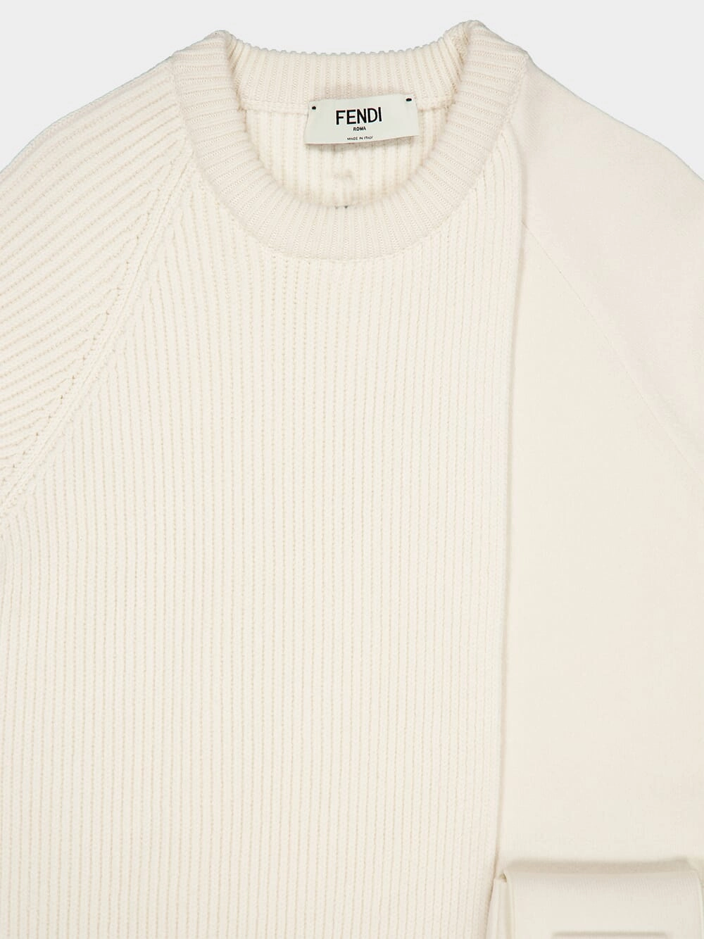 Pocket-Detailed Wool Cashmere Jumper