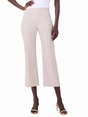 Polished Wonderstretch Wide-Leg Crop Trouser In Cobblestone bottoms for women sale
