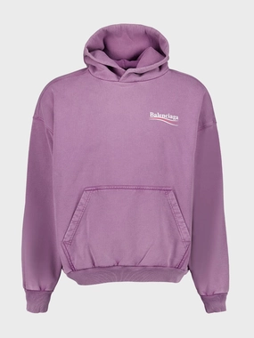 Political Campaign Sweatshirt in Faded Purple Tops Mens - thermal tops