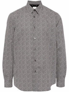 Polka Dot Cotton Shirt mens polos clearance