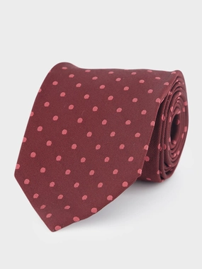 Polka Dot-Print Tie Suits Mens - men's suits outlet
