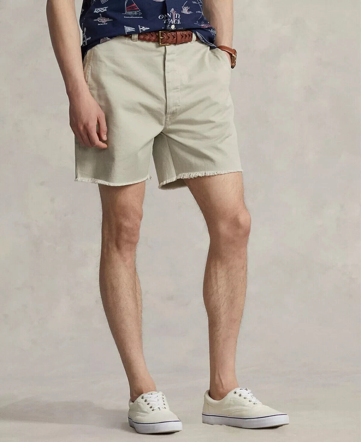 Polo Ralph Lauren Chino Shorts Men's 6" Burroughs Relaxed Fit Khaki Beige MXX146